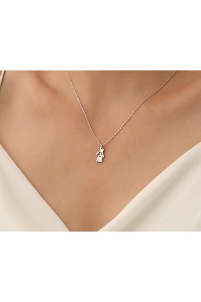 Gümüşistan 925 Ayar Gümüş Minimal Tavşan Kolye