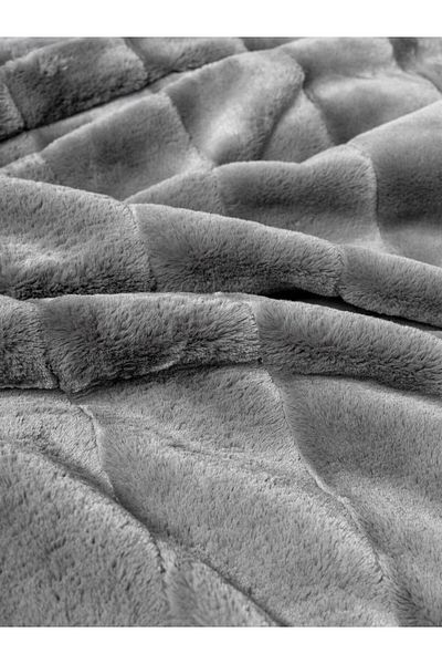 Cotton Box Suave Anthracite Trim Double Blanket Duvet Cover Set