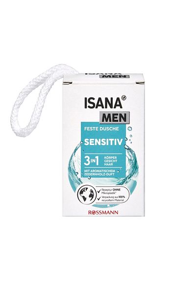 ISANA MEN 100 g Sensitive Solid Shower Gel