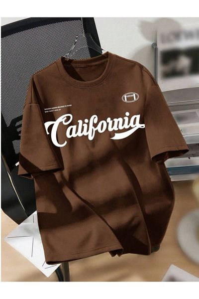 GLOWES Унисекс тениска с щампа California American Kids Ball
