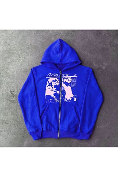 MAYDAY CULTURE Unisex Blue Sonic Jacket - Regular Fit, Straight Cut