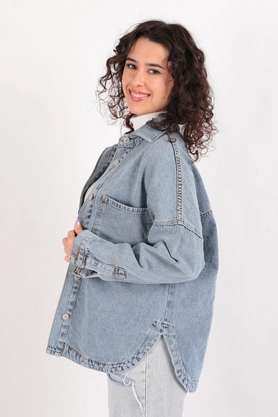Hadise Model 5316 - Jachetă din denim cu buzunar dublu