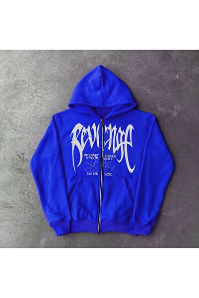 MAYDAY CULTURE Unisex Blue Regular Fit Printed Jacket