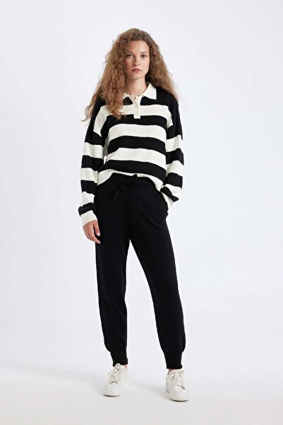 DeFacto Jogger Triko Pantolon Cepli Basic Düz Beli Lastik Bağcıklı R1701az24wn