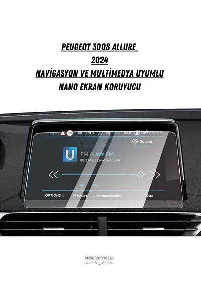 UniqAnatolia Peugeot 3008 Allure 2024 Multimedia Compatible Nano Screen Protector