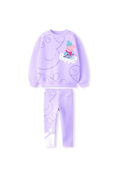 Daisy Dolly 3 Applique Cotton Girl's Set - Non-Raised Top and Bottom Set