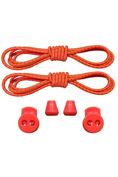 YeferStore Orange Practical Elastic Smart Laces - 1 Pair Sports Children's Classic Boot Laces