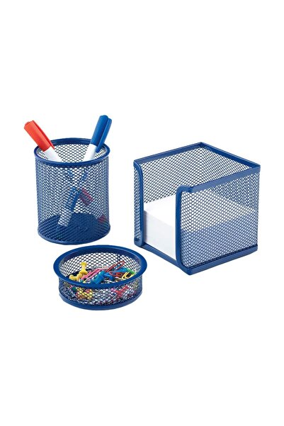 Mas 505 Μεταλλικό Σετ Τρυπανιού Μπλε 3 τεμαχίων