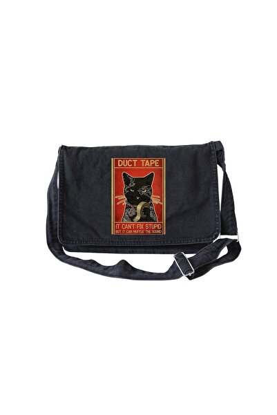 DENİKK Поштова сумка з принтом - регульований ремінь і кишені на блискавці