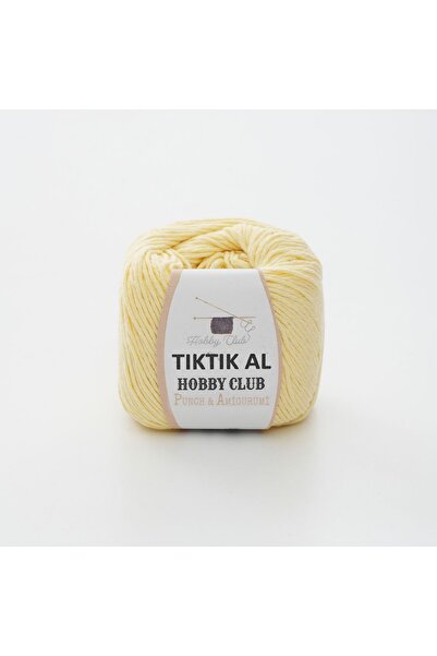 TıkTık AL Sari %100 Pamuk Punch (panç) Ve Amigurumi Ipi ( 50gr )