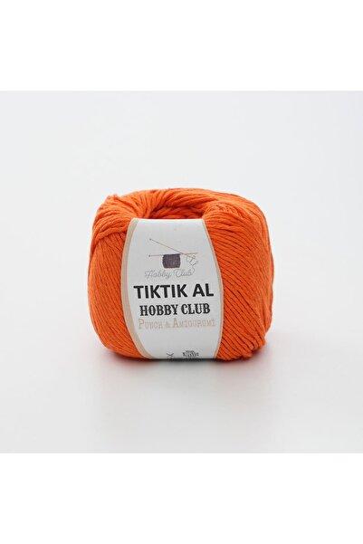 TıkTık AL Turuncu %100 Pamuk Punch (panç) Ve Amigurumi Ipi ( 50gr )