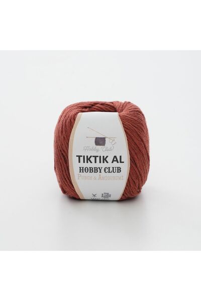 TıkTık AL Kiremit %100 Pamuk Punch (panç) Ve Amigurumi Ipi ( 50gr )