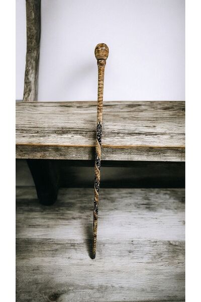 AHŞAPCİTY Devrek Bastonu Asa (Kızılcık Ağacı)