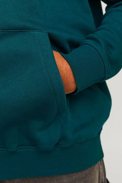Jack & Jones Jjestar Plus - Ανδρικό φούτερ μεγάλου μεγέθους, βαμβακερή κουκούλα με λογότυπο και τσέπη