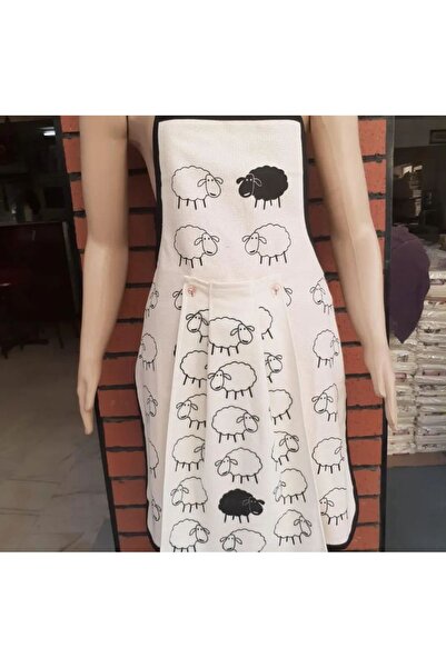 melih tekstil Su Geçirmez Havlulu Mutfak Önlüğü Kuzu