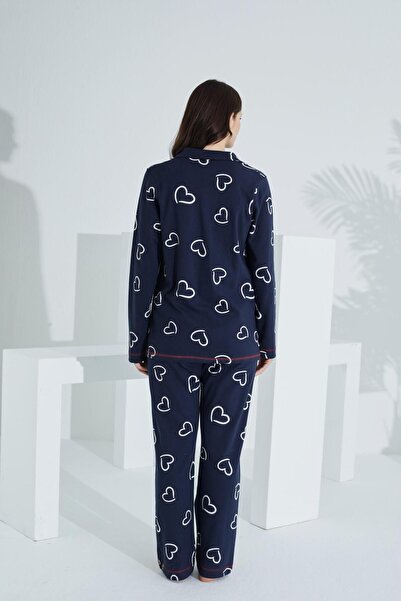 Etoile Pamuklu Kadın Pijama Takımı 98248 Siyah