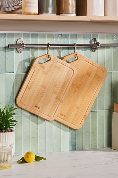 Karaca Cagıl 2-Piece Bamboo Cutting Board 28/33 cm