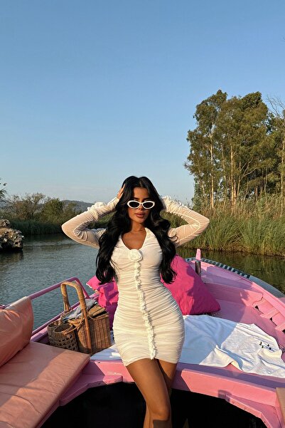 Eyyo Allora White Tulle Dress - Ate-1418