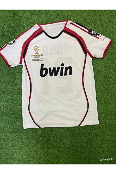 Lion Spor Andrea Pirlo 2007 Legend - Λευκή φανέλα με κοντομάνικο χαλί και γήπεδο