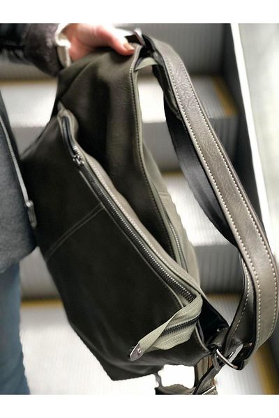 Vendetta Çanta Dina Double Zipper 3 Compartment Shoulder Bag