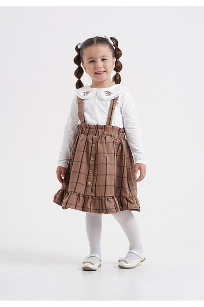 Harika KIDS Κοριτσίστικο φόρεμα με λουράκι σετ δύο τεμαχίων