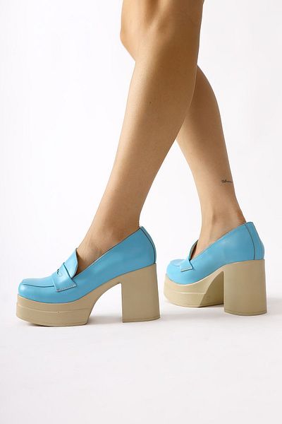 Limoya Pantofi cu toc pentru femei Candace Blue Platform