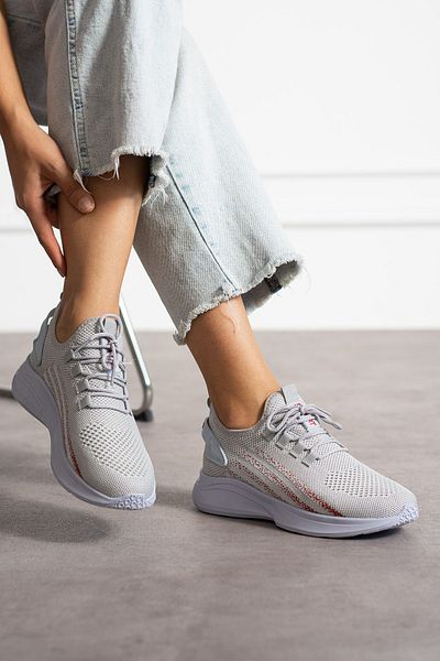 en7 Unisex Ice Orange Knitwear Sneaker - Πλενόμενα και αναπνέοντα αθλητικά παπούτσια χωρίς οσμή 015
