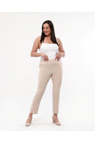 Mole İstanbul Narrow Leg Large Size Women's Trousers