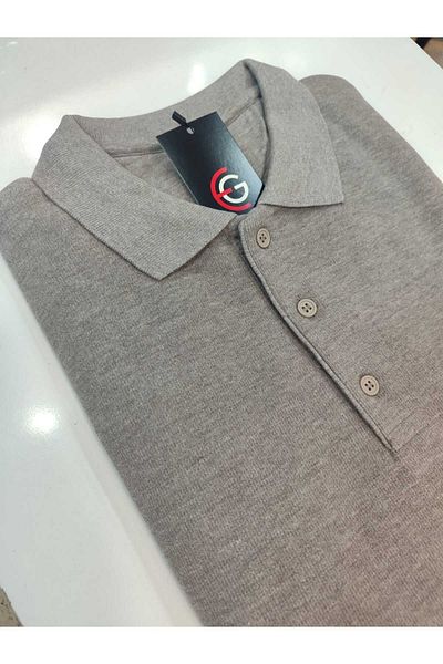 güncüoğlu Ανδρικό χειμερινό φούτερ Battal Size Σελάνικα Πλεκτό - με γιακά και τσέπες