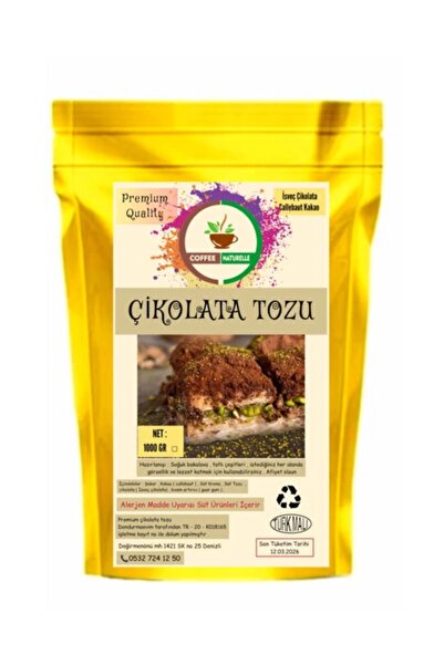 coffee Naturelle Soğuk Baklava Çikolata Tozu - 1 KG
