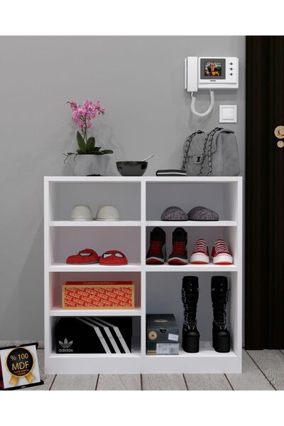 KONAK EV EŞYALARI Borja Ayakkabılık,MDF,Çok Amaçlı Dolap,Portmanto,Kolay Kurulum