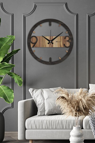 LandiWork Dekoratif Sessiz Duvar Saati, 60cm, Modern Duvar Saati, Dekoratif D...
