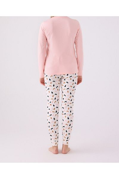 Arnetta Cat Pattern Female Child Pajamas Suit