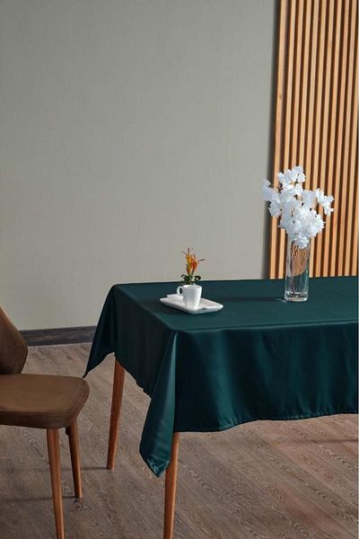 Mr. Stock Satin Tablecloth - Authentic and Modern, Matte Satin, Easy to Clean, Rectangular 140X140 cm