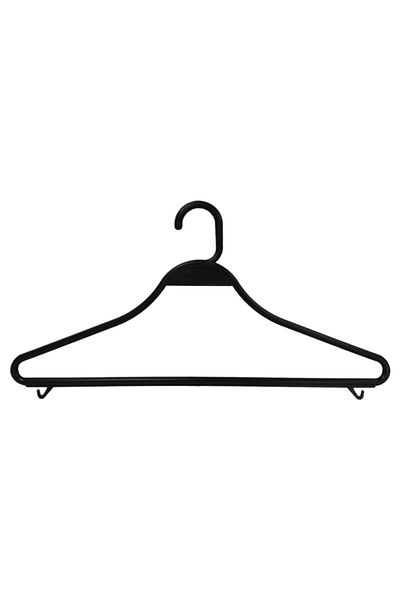 Vivol Black Durable Clothing Hanger - Set of 50