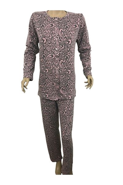 Tuba Front Open Winter Pajamas Set-9276-
