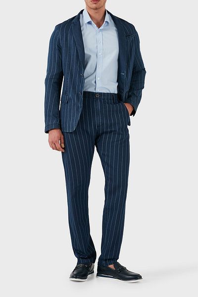 Armani Jeans بنطال قطني مخطط للرجال - A6P25 1C15