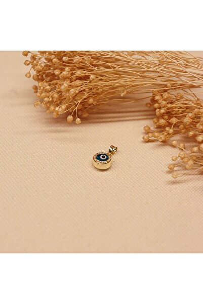 TAHAN MÜCEVHERAT Desenli Çerçeveli Göz Minimal Kolye Ucu