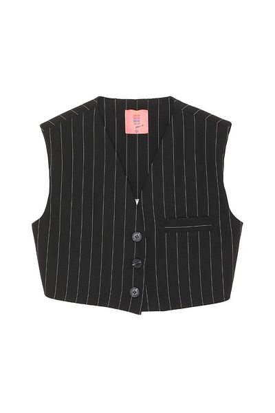 Quzu Jachetă vestă bleumarin - detaliu dungi