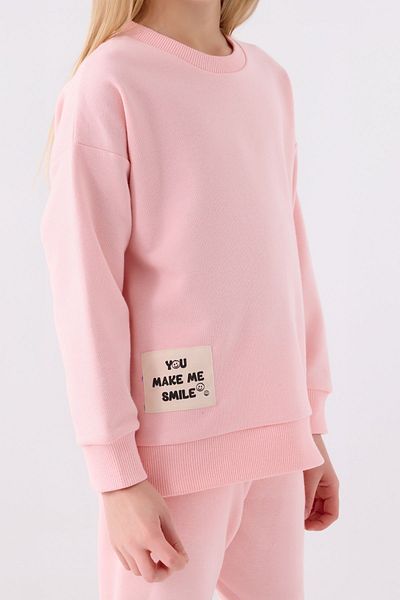 ROLY POLY Raised 3 Yarn Female Child Pink Tracksuit Set