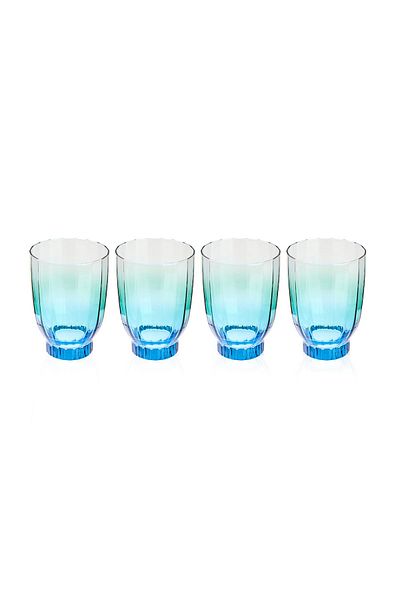 Rakle Elite Blue Soft Drink Glass Set of 4 - 320 ml