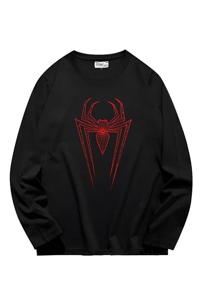 Carpe Суитшърт Big Spider Black с 2 нишки