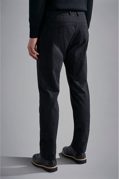 PAUL&SHARK Men's Black Trousers - Regular Fit, 14314048 -011