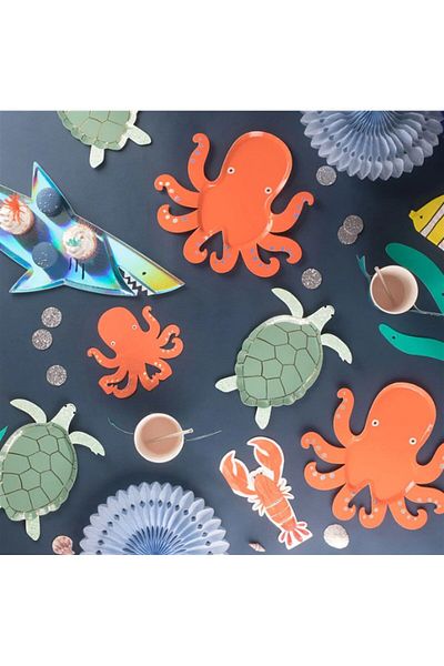 Meri Meri - Lobster Napkins - Lobster Napkins - 16 Pieces