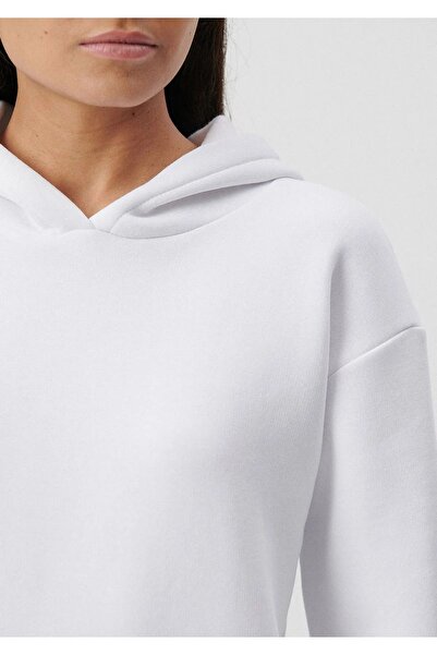 Mavi White Hooded Sweatshirt - 8816127 -7000