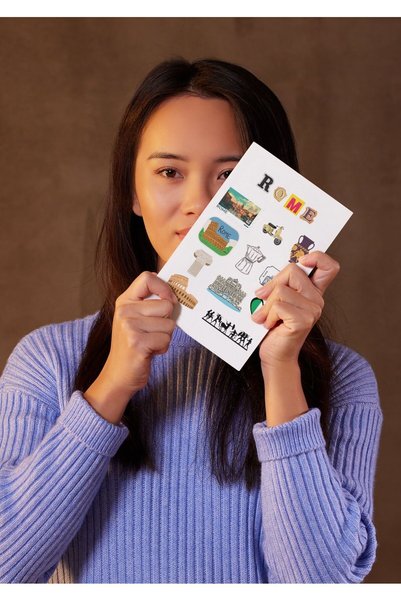 ANSHA CRAFTS Roma Sticker Set for Bullet Journal - Agenda - Planner - Notebook - for Laptop, Tablet, and Phone