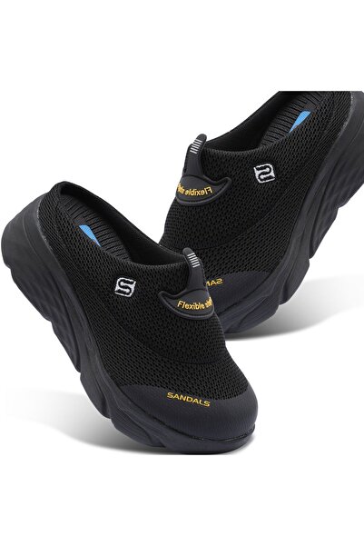 sandal spor Papuci ortopedici cu talpă cu pană pentru femei Sabo Doctor Nurse Hospital Cook Ss001-0278 Negru