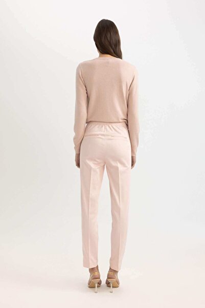 DeFacto Sigaret Κανονικό ίσιο πόδι βασικό σατέν παντελόνι J8743az24sm