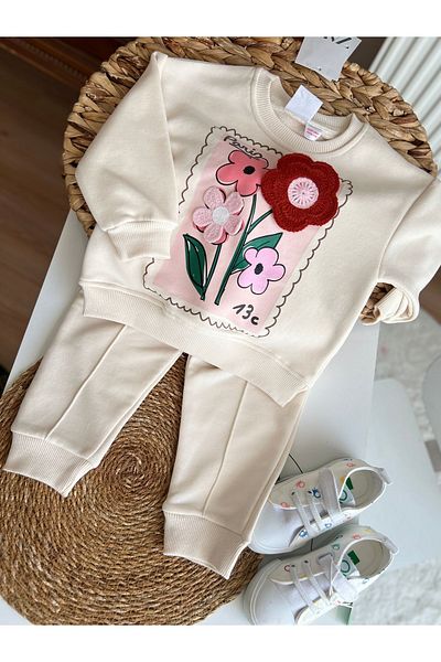 childbaby Floral Patterned Set for Girl - Top and Bottom Set