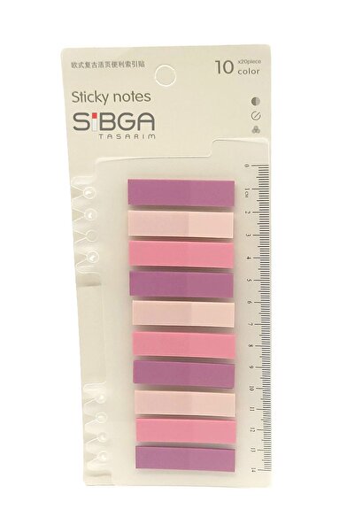 sibga tasarım Şeffaf Pembe Renkli Postit Post-it Post It. Kitap Ayracı Ayraç ...
